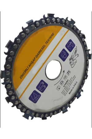 KLC 115 mm 4" Taşlama Makine Uyumlu Zincirli Ahşap Testeresi Kesme Oyma Şekil Verme Testeresi 1 Adet