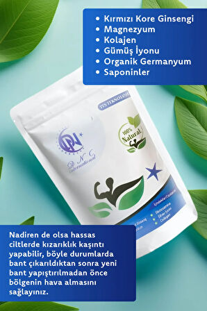 Hızlı Etkili Doğal Ginseng Ağrı Bandı Eklem Için Rahatlatıcı Uzun Süreli Etki 250 Bant