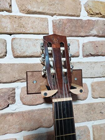 Ukulele Stand Duvar Askı Aparatı Stantı Ceviz Donizetti