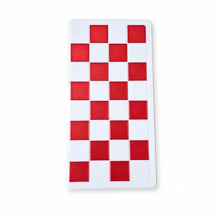Katlanabilir Mini Satranç Takımı – Beyaz & Kırmızı | 21 x 21 cm | Taşınabilir Pratik Satranç Seti