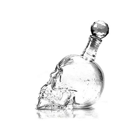 Dodes Crystal Head Kuru Kafa Cam Şişe 350 ml