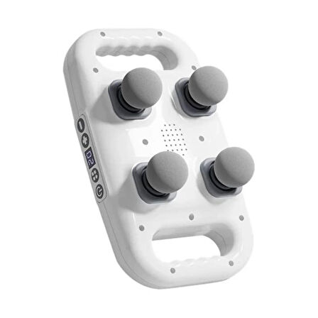 4 Başlıklı Masaj Tabancası - Ergonomik Derin Doku Sırt ve Boyun Masaj Aleti Ağrı ve Sızı Giderici