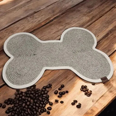 Kaymaz ve Su Geçirmez Mama Kabı Paspası