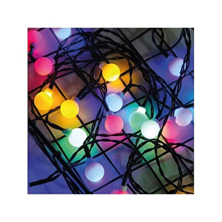 3m 20 Led Beyaz Top RGB ışık Pilli 2 Kademeli