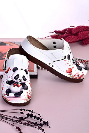 3035 Balon Tutan Panda Desenli Anatomik Terlik