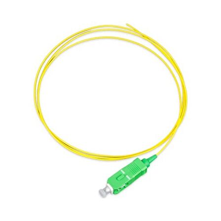 SC APC SM G652D Fiber Optik Pigtail L:1m Standart