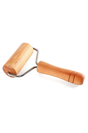 Ahşap Saplı Rulo Hamur Açıcı Merdane Pürüzsüz Oklava Pizza Börek Açma Silindir