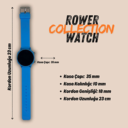 Rower Collection Silikon Kordon Dijital Kol Saati