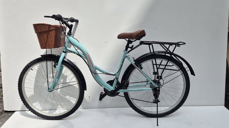 Dorello 26 Jant Sepetli Bisiklet Full Model -Sepetli Model Yeşil Renk - Renk: Su Yeşili