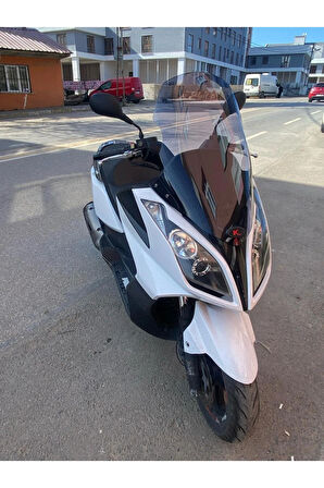 MOTOCAM Kymco Downtown Siperlik Ön Cam 2009-2017 Model 67cm Füme Renkli 4mm