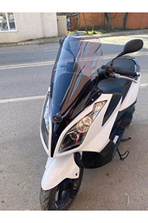 MOTOCAM Kymco Downtown Siperlik Ön Cam 2009-2017 Model 67cm Füme Renkli 4mm