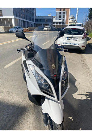 MOTOCAM Kymco Downtown Siperlik Ön Cam 2009-2017 Model 67cm Şeffaf renk 4mm