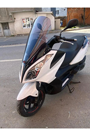 MOTOCAM Kymco Downtown Siperlik Ön Cam 2009-2017 Model 78cm Füme Renkli 4mm UZUN CAM