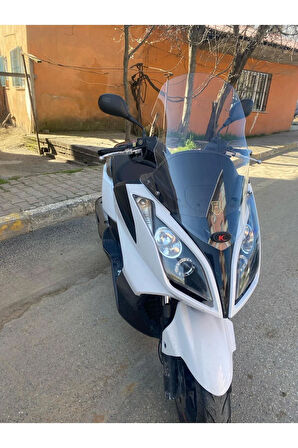 MOTOCAM Kymco Downtown Siperlik Ön Cam 2009-2017 Model 78cm şeffaf Renkli 4mm UZUN CAM