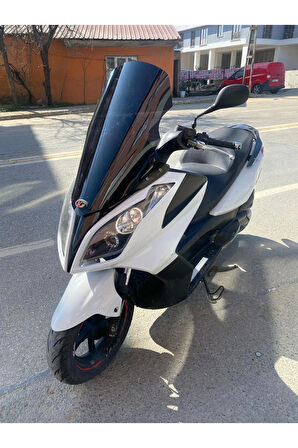 Kymco Downtown Siperlik Ön Cam 2010 2015 Model 78cm Siyah Renkli 4mm UZUN CAM