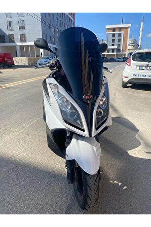 Kymco Downtown Siperlik Ön Cam 2010 2015 Model 78cm Siyah Renkli 4mm UZUN CAM