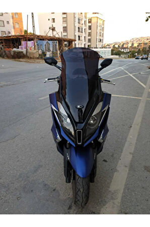 Kymco Downtown 250i Siperlik Ön Cam 2016 2024 Model 78cm Siyah Renkli 4mm UZUN CAM