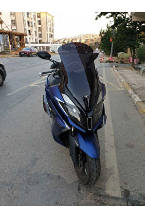 Kymco Downtown 250i Siperlik Ön Cam 2016 2024 Model 78cm Siyah Renkli 4mm UZUN CAM