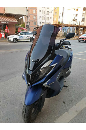 Kymco Downtown 250i Siperlik Ön Cam 2016 2024 Model 78cm Siyah Renkli 4mm UZUN CAM