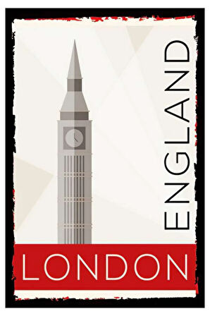 London England Ahşap Mdf Poster, Modern Duvar Dekoru, Sanatsal Poster, Ev Ofis, Cafe Duvar Süs