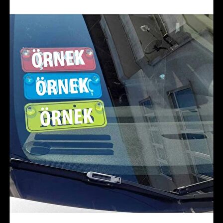 01  ADANA Yazılı Sarı Dekor Plaka Sök Tak Pratik yeni nes