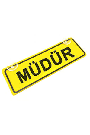Müdür Sök-Tak Pratik yeni nesil Sarı Dekor Plaka