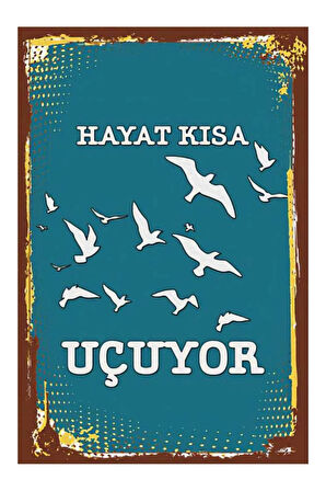 Retro Ahşap Mdf Poster, Modern Duvar Dekoru, Sanatsal Poster, Ev, Cafe Duvar Süs