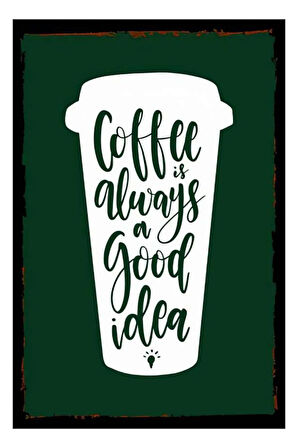 Coffee Bardak Mdf Poster, Modern Duvar Dekoru, Sanatsal Poster, Ev Ofis, Cafe Duvar Süs