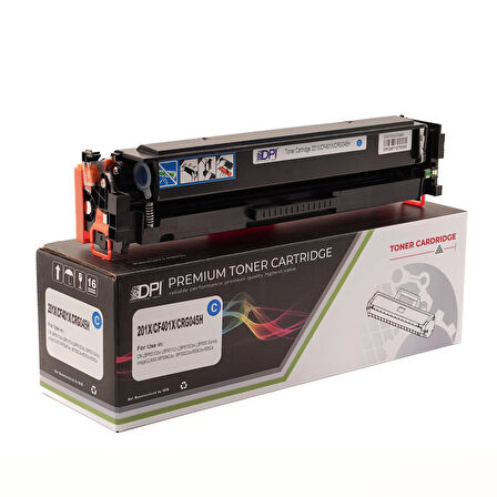 Dpi Toner HP 201X CF402X CHİPLİ Muadil Toner 2300 Baskı (Cyan-Mavi)