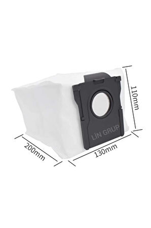 Dreame X40/X40 Pro/X40 Ultra Robot Vacuum Cleaner uyumlu çöp torbası - 6 ADET