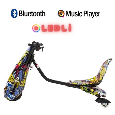 Citymate Drift Car Elektrikli Kaykay Bluetooth Dirift Kar Hoverboard Scooter + Koruma Ekipmanı D01