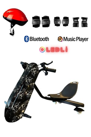 Citymate Drift Car Elektrikli Kaykay Bluetooth Dirift Kar Hoverboard Scooter + Koruma Ekipmanı D02