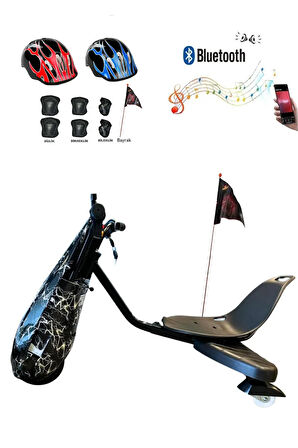Citymate Drift Car Elektrikli Kaykay Bluetooth Dirift Kar Hoverboard Scooter + Koruma Ekipmanı D02