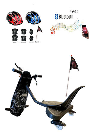 Citymate Drift Car Elektrikli Kaykay Bluetooth Dirift Kar Hoverboard Scooter + Koruma Ekipmanı D02
