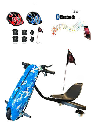 Citymate Drift Car Elektrikli Kaykay Bluetooth Dirift Kar Hoverboard Scooter + Koruma Ekipmanı D03