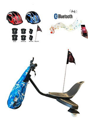 Citymate Drift Car Elektrikli Kaykay Bluetooth Dirift Kar Hoverboard Scooter + Koruma Ekipmanı D03