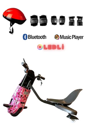 Citymate Drift Car Elektrikli Kaykay Bluetooth Dirift Kar Hoverboard Scooter + Koruma Ekipmanı D05