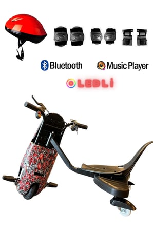 Citymate Drift Car Elektrikli Kaykay Bluetooth Dirift Kar Hoverboard Scooter + Koruma Ekipmanı D15