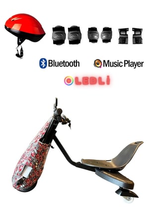 Citymate Drift Car Elektrikli Kaykay Bluetooth Dirift Kar Hoverboard Scooter + Koruma Ekipmanı D15