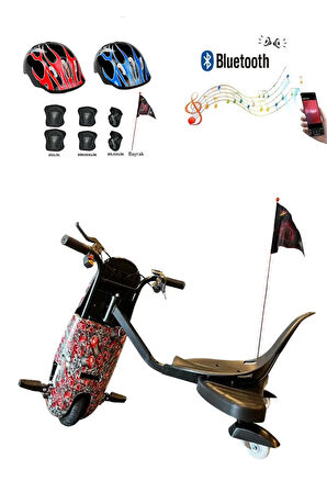 Citymate Drift Car Elektrikli Kaykay Bluetooth Dirift Kar Hoverboard Scooter + Koruma Ekipmanı D15