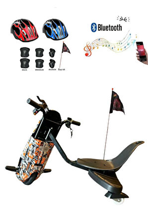Citymate Drift Car Elektrikli Kaykay Bluetooth Dirift Kar Hoverboard Scooter + Koruma Ekipmanı D25