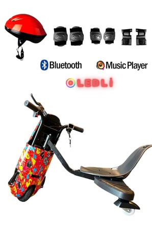 Citymate Drift Car Elektrikli Kaykay Bluetooth Dirift Kar Hoverboard Scooter + Koruma Ekipmanı D28