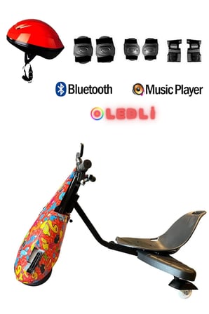 Citymate Drift Car Elektrikli Kaykay Bluetooth Dirift Kar Hoverboard Scooter + Koruma Ekipmanı D28