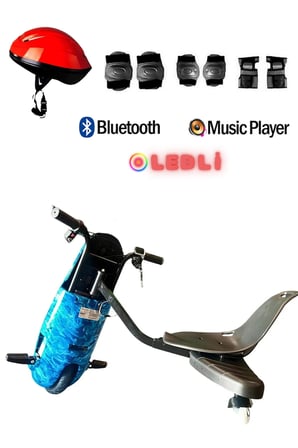 Citymate Drift Car Elektrikli Kaykay Bluetooth Dirift Kar Hoverboard Scooter + Koruma Ekipmanı D29