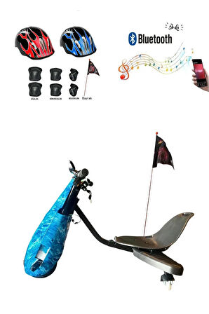 Citymate Drift Car Elektrikli Kaykay Bluetooth Dirift Kar Hoverboard Scooter + Koruma Ekipmanı D29