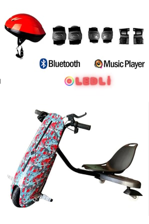 Citymate Drift Car Elektrikli Kaykay Bluetooth Dirift Kar Hoverboard Scooter + Koruma Ekipmanı D31