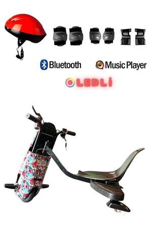 Citymate Drift Car Elektrikli Kaykay Bluetooth Dirift Kar Hoverboard Scooter + Koruma Ekipmanı D31