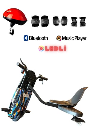 Citymate Drift Car Elektrikli Kaykay Bluetooth Dirift Kar Hoverboard Scooter + Koruma Ekipmanı D33
