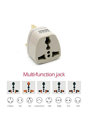 3 Pinli US/UK/AU/DE/EU Fiş Adaptörü Abd Euro Avrupa Seyahat AC Güç Şarj Adaptörü Dönüştürücü Priz 1 Adet