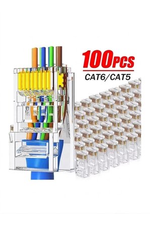 Yeni Nesil Ca6/7/8 Pense 100 Adet Delikli Jak 100 Adet Cover Koruma Kılıfı Krone Bıçağı Crimper 4in1